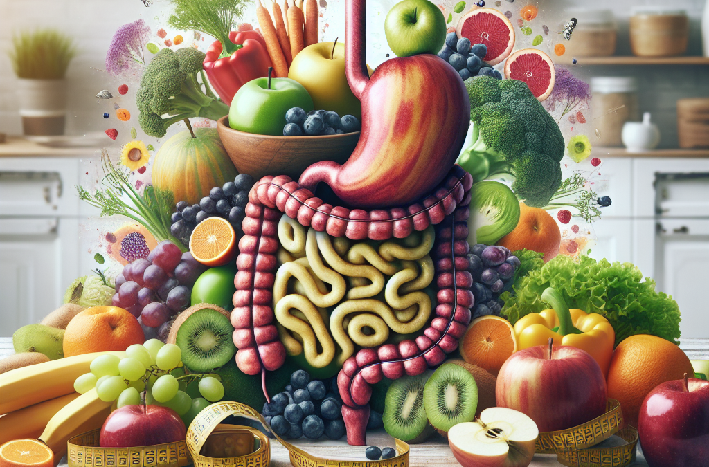 concept-mode-de-vie-sain-table-bois-fruits-legumes-metre-ruban-intestin-sain-cuisine-lumineuse